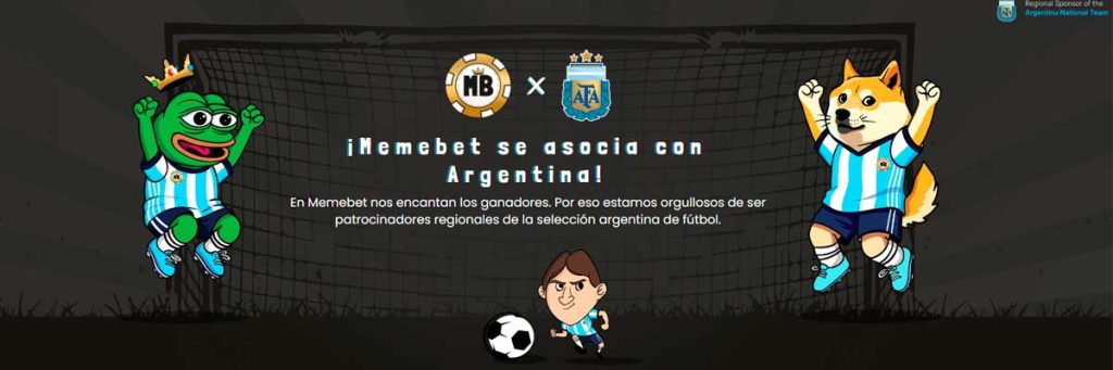 Memebet token se asocia con la selección argentina de fútbol