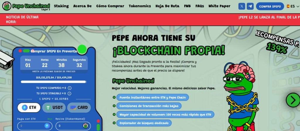 Pepe unchained tiene ya su propia Blockchain - frog meme