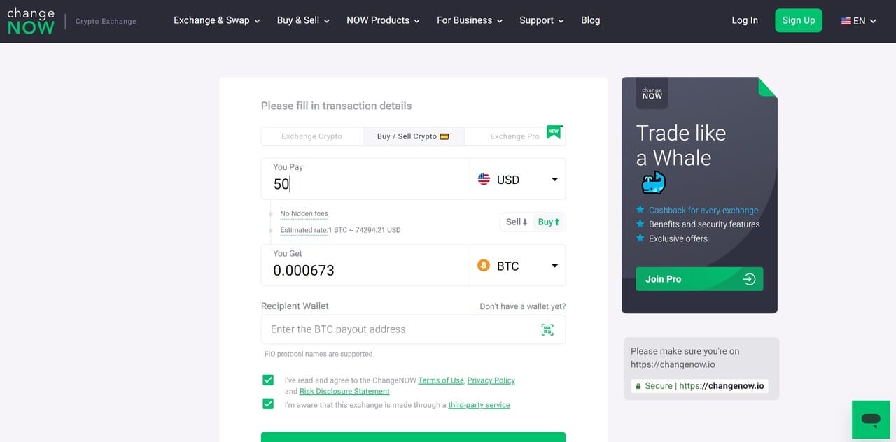 Detalles de la transacci&oacute;n en la plataforma Margex