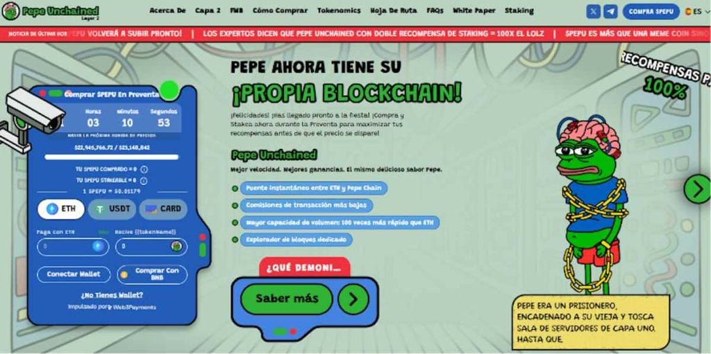 Pepe Unchained altcoin