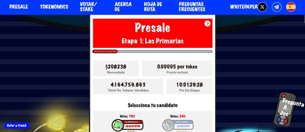 $DUM se puede adquirir a un precio de 0.00005 dólares por token.