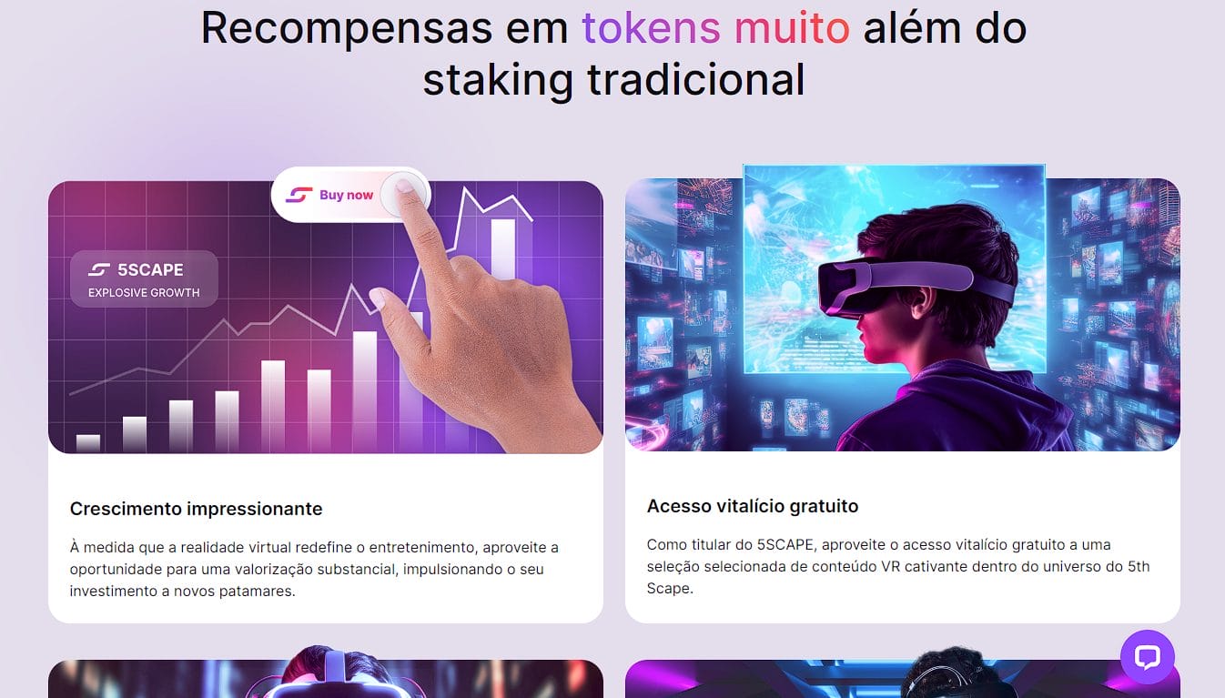 Recompensas e recursos do projeto 5thScape