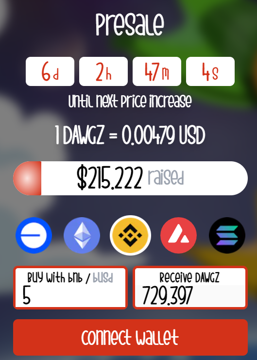 Compre tokens $DWAGZ