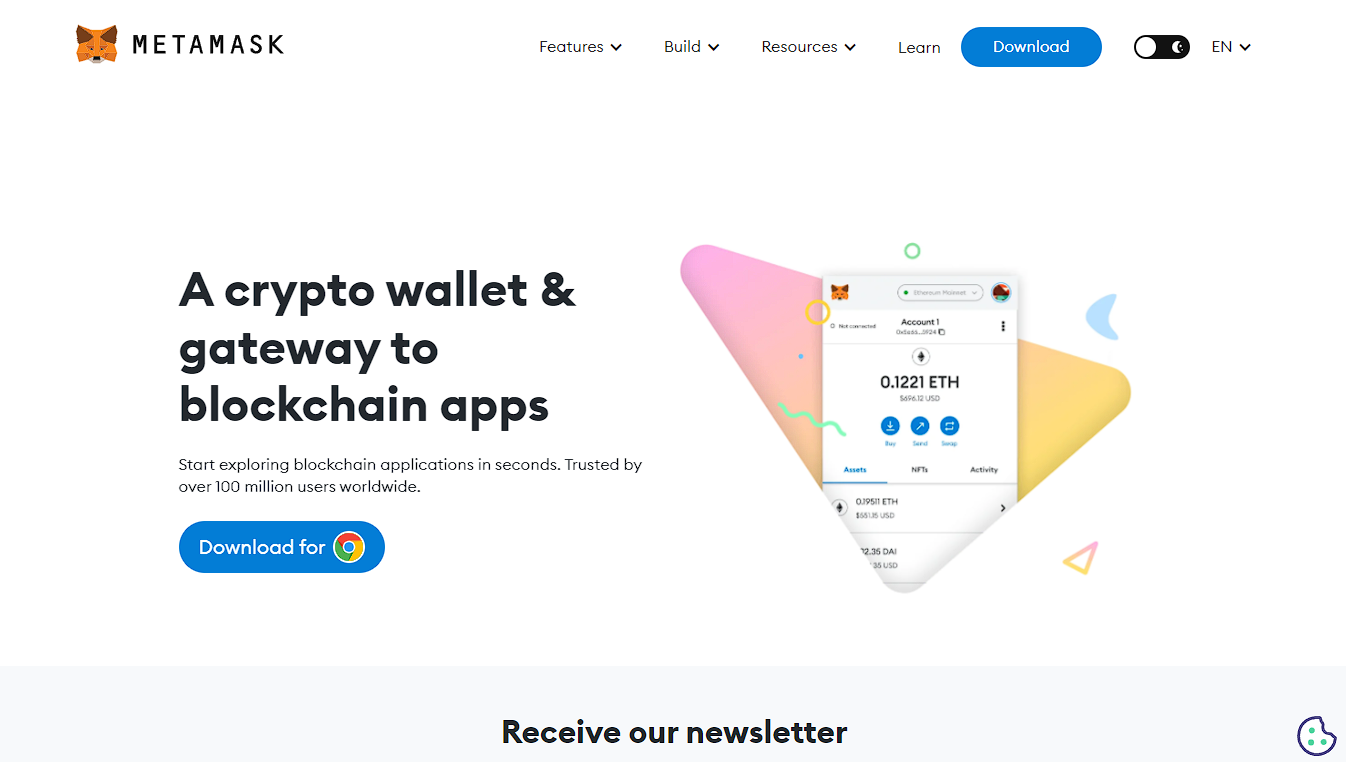 Guia para criar uma carteira MetaMask