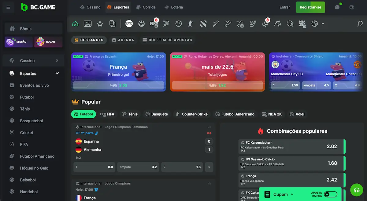 BC.Game é uma casa de apostas que aceita Bitcoin conhecida em todo o mundo