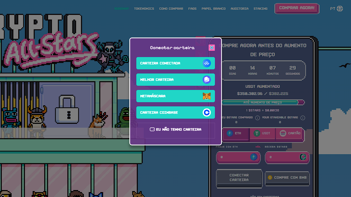Conectar carteira para comprar Crypto All-Stars