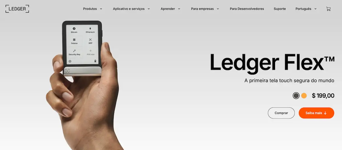 Carteira Auto Custódia Ledger Flex