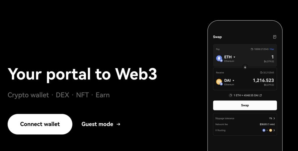 OKX Wallet kryptoplånbok hemsida