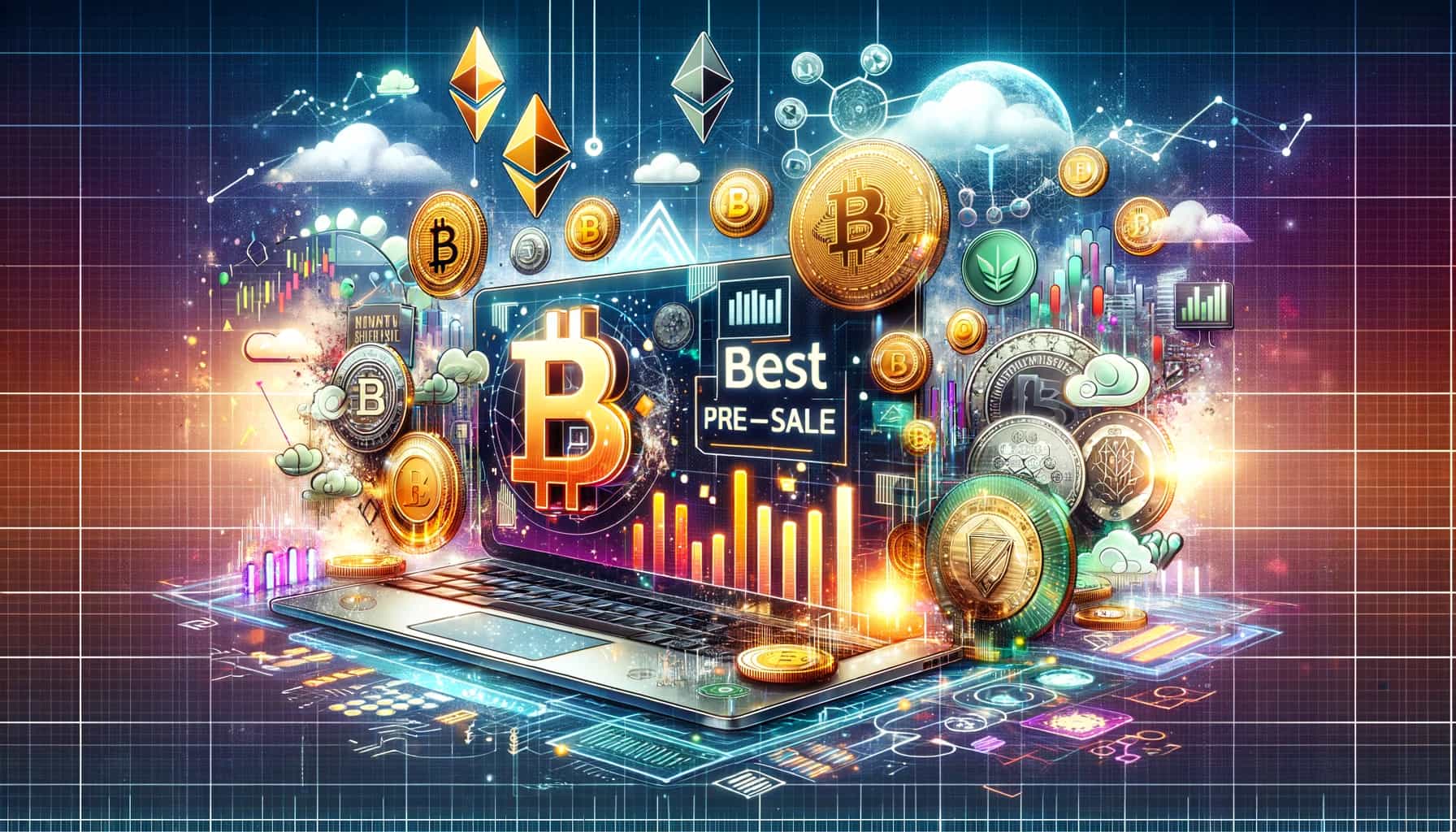 Forskjellige kryptovaluta på forhåndsslag