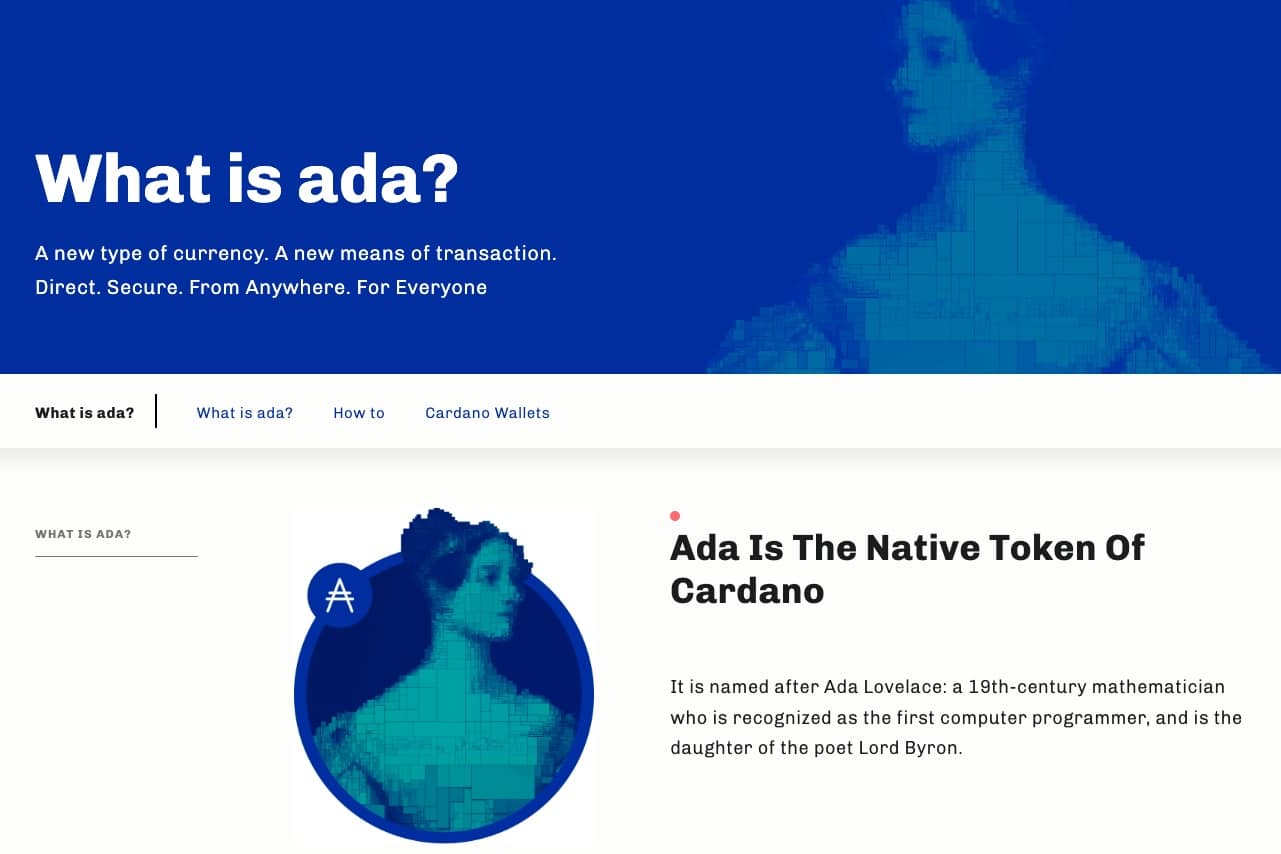 Cardano proof of stake mynt nettside