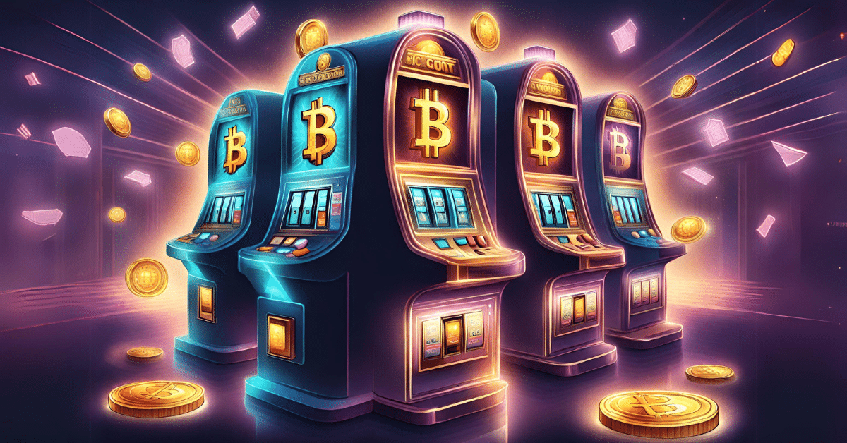 krypto casino spilleautomater med bitcoin som daler ned