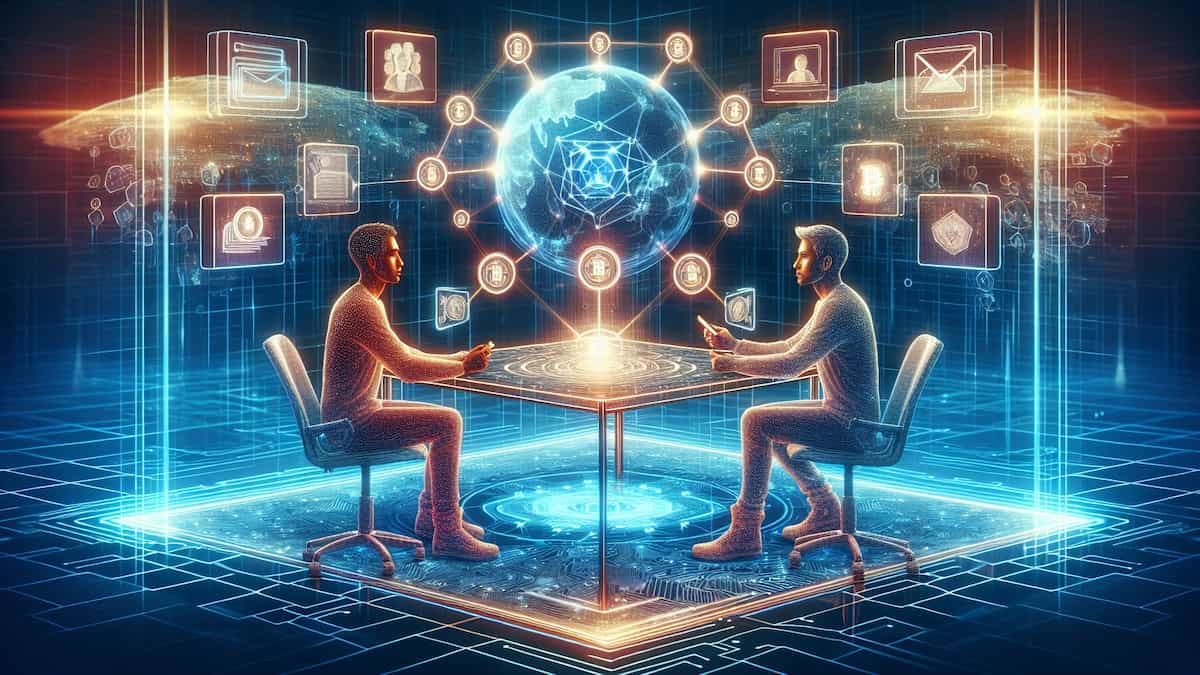 smarte kontrakter, to mennesker, en klode, kontrakter