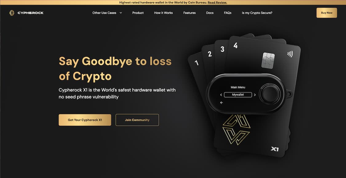 Cypherock crypto wallet