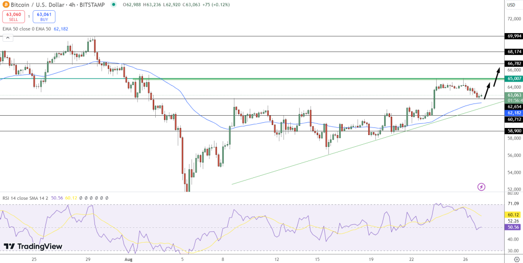 Bitcoin hintaennuste 27.8.2024