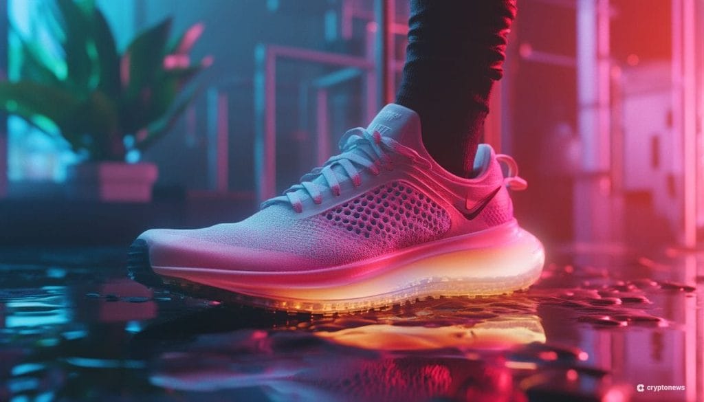 NFT kuvituskuvassa lenkkari