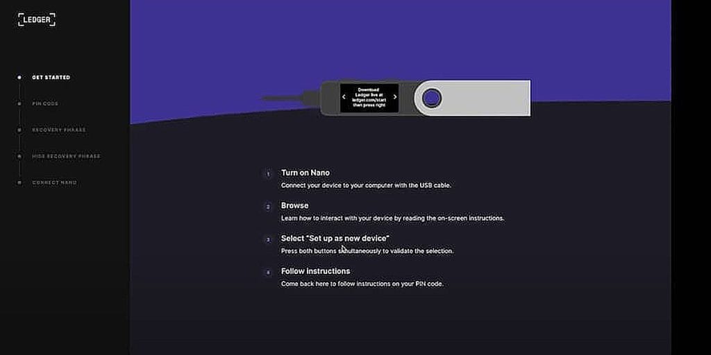 ledger live asennus näkymä