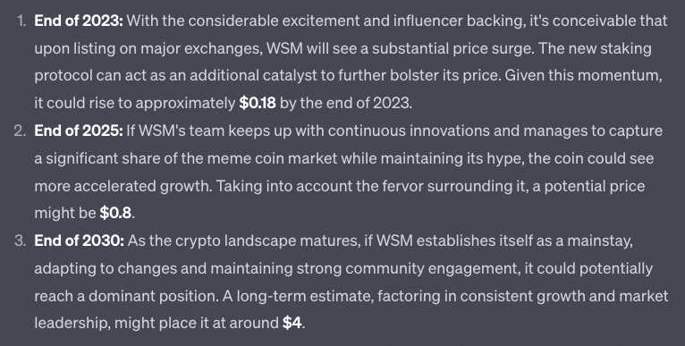 챗GPT 월 스트리트 밈즈 예측