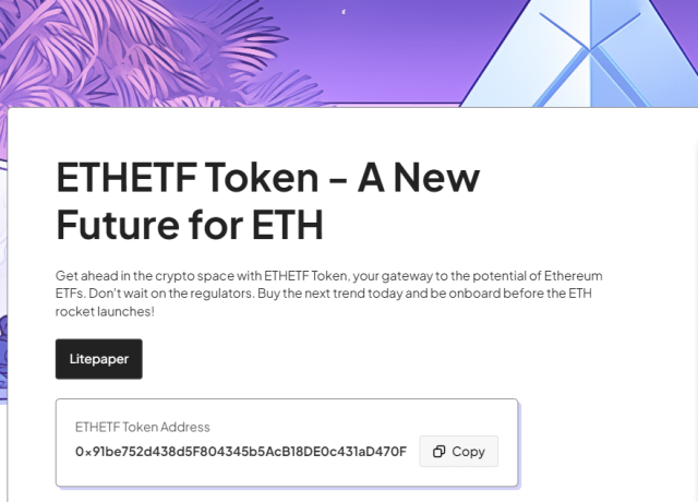 ETH ETF 토큰