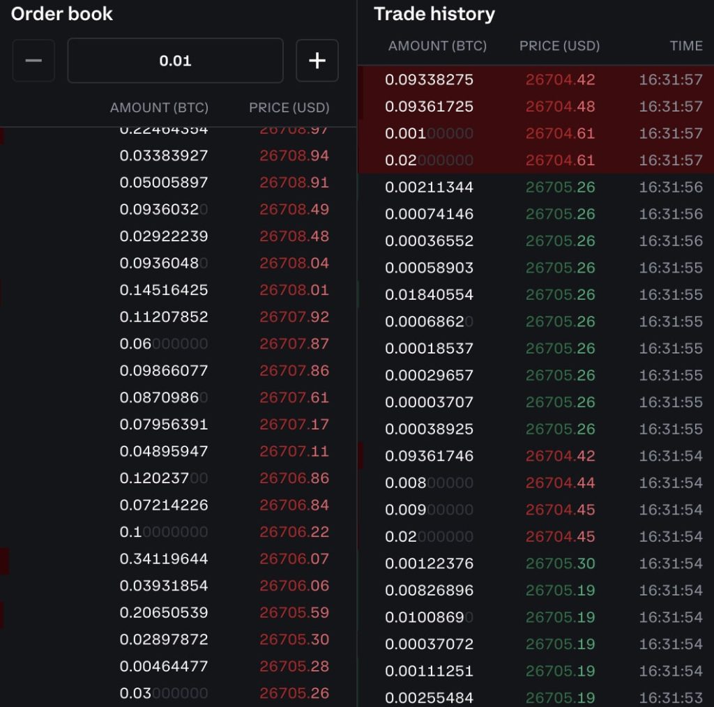 코인베이스 오더북
