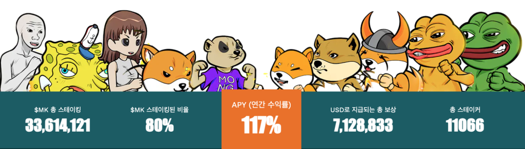 밈 컴뱃 스테이킹