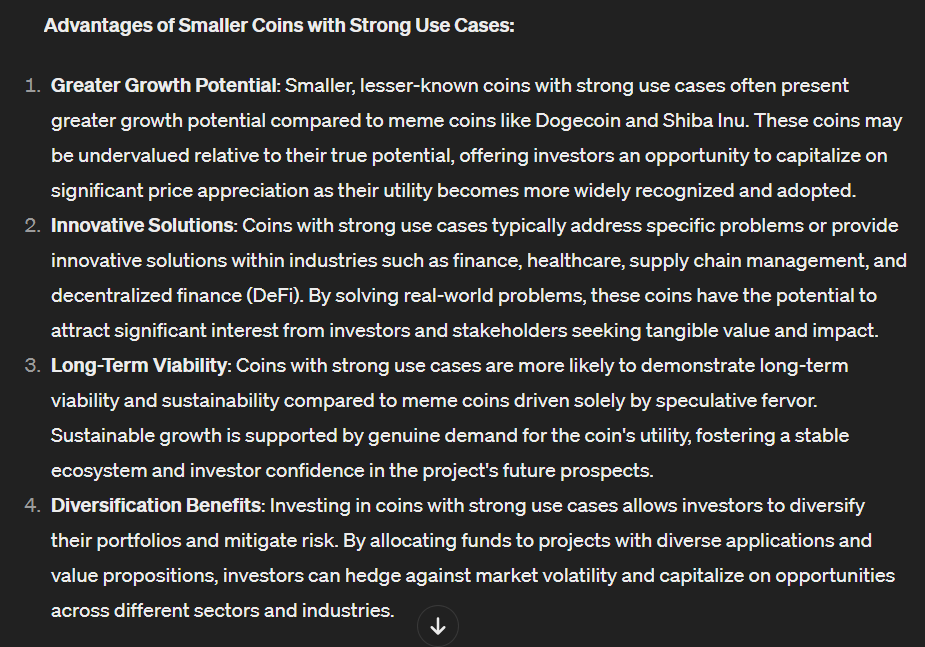 소형 코인 챗지피티