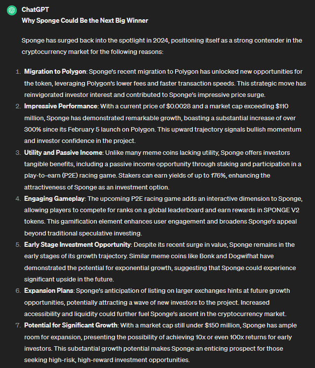 챗지피티 스폰지밥코인