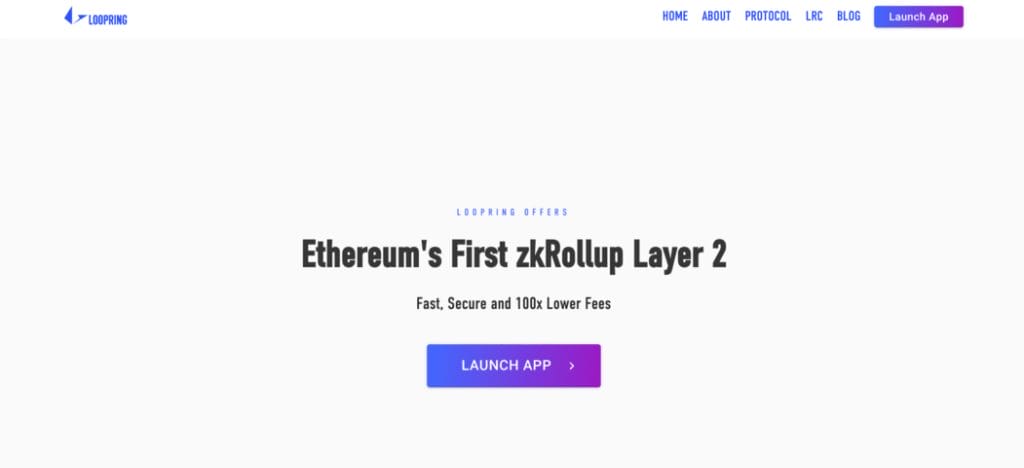 레이어2 코인 종류 루프링 홈페이지