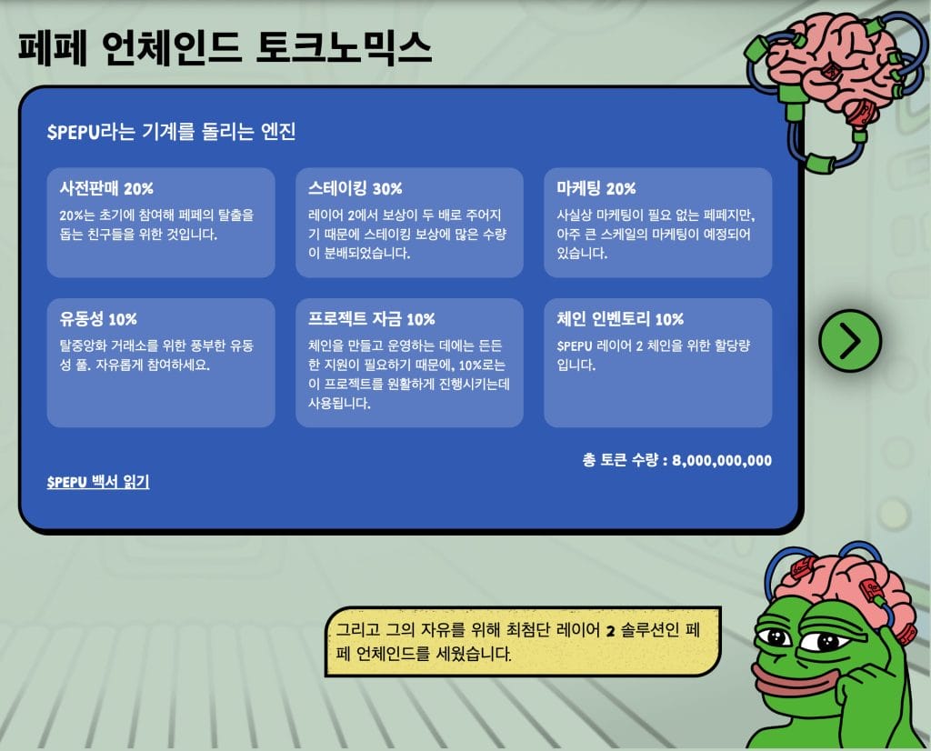 페페언체인드 토크노믹스