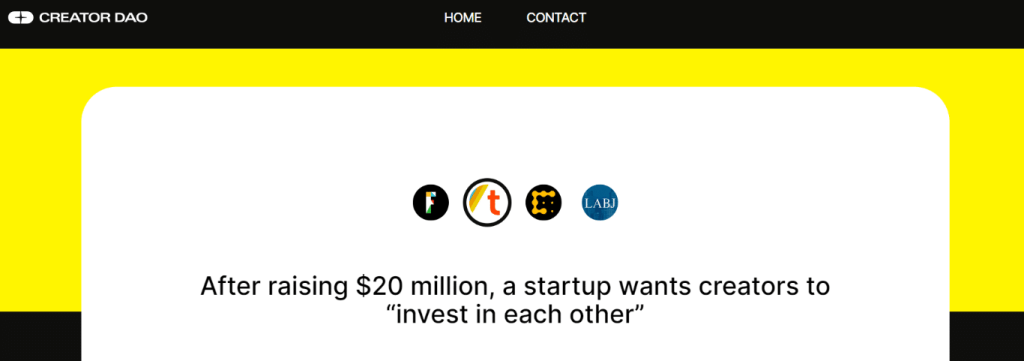 dao 뜻 크리에이터dao