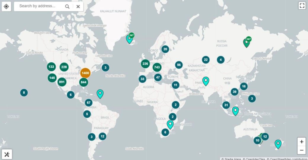 ATM Bitcoin di seluruh dunia