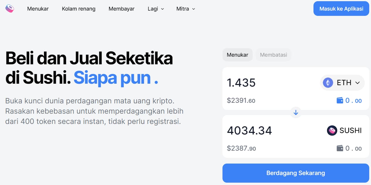 SushiSwap Bursa Terdesentralisasi