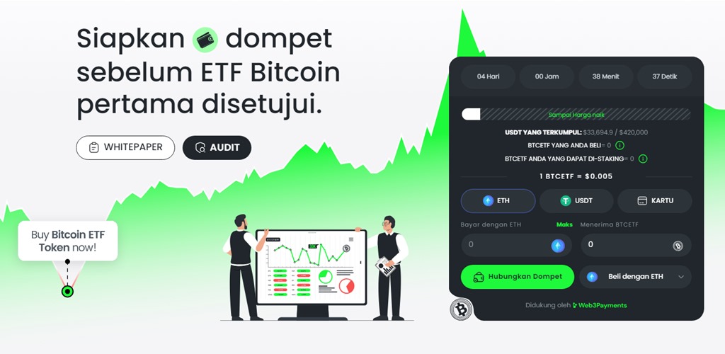 Kunjungi situs web presale Token Bitcoin ETF