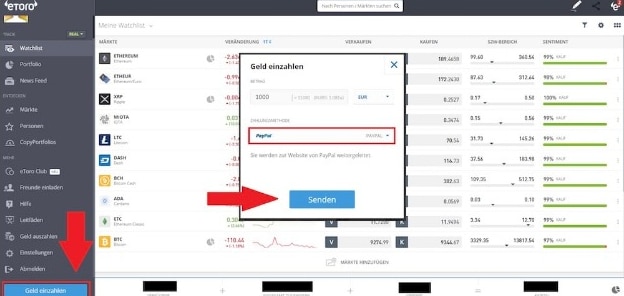 Isi ulang akun kripto Anda