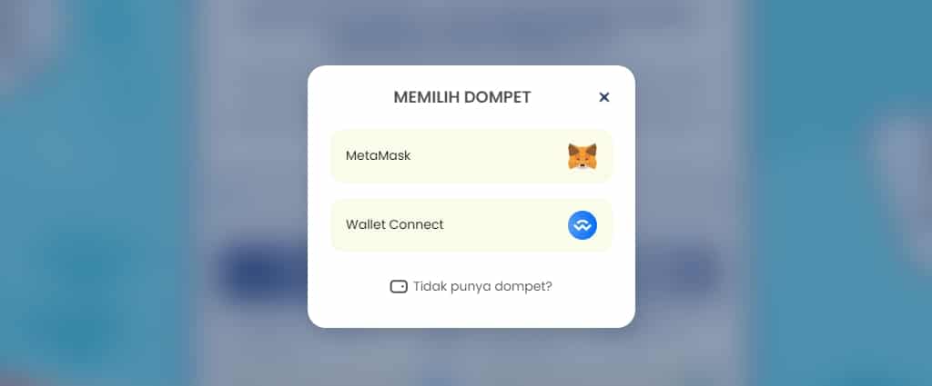 Hubungkan Dompet MetaMask ke Situs Web Sponge V2