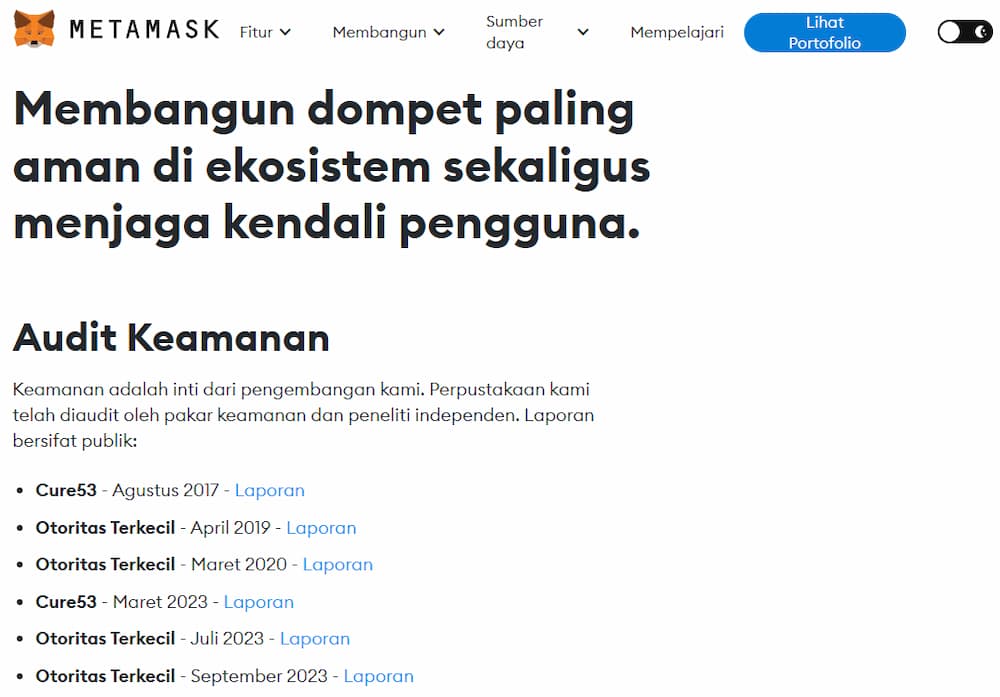 Keamanan MetaMask