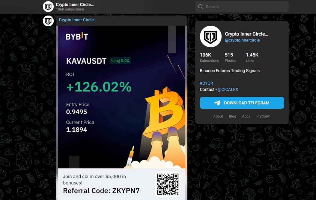 Crypto Inner Circle Crypto Telegram Grup - Daftar Grup Telegram Terbaik untuk Dapatkan Crypto Signal 2024