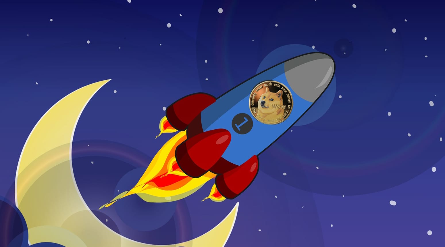 Ilustrasi Dogecoin20 meroket