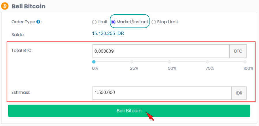 Pesanan - Pilihan Aset - Koin yang bagus di Indodax