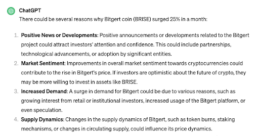 ChatGPT dan Mata Uang Kripto