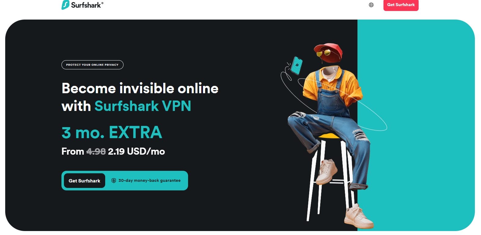 Surfshark - PVN untuk trading kripto