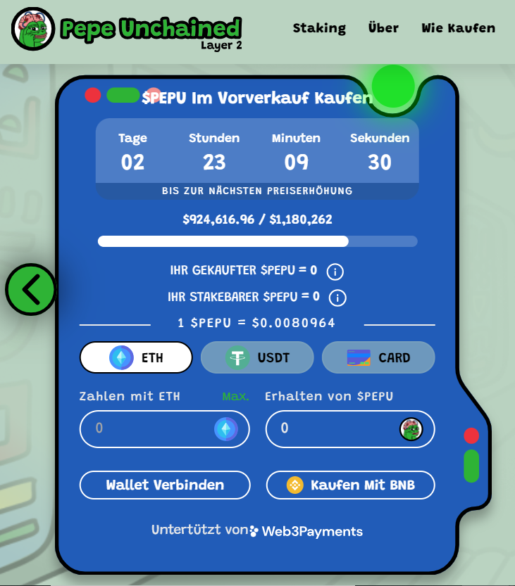 presale pepe unchained