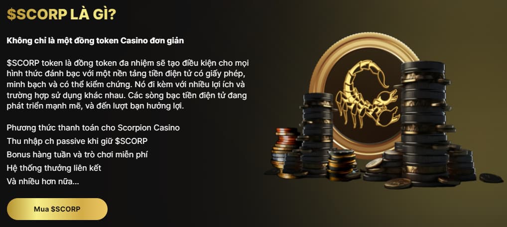 Liệu Token Mới Nổi Scorpion Casino