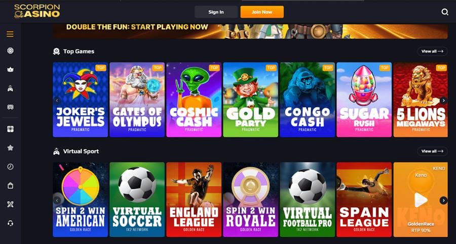 Scorpion Casino có gì đặc biệt