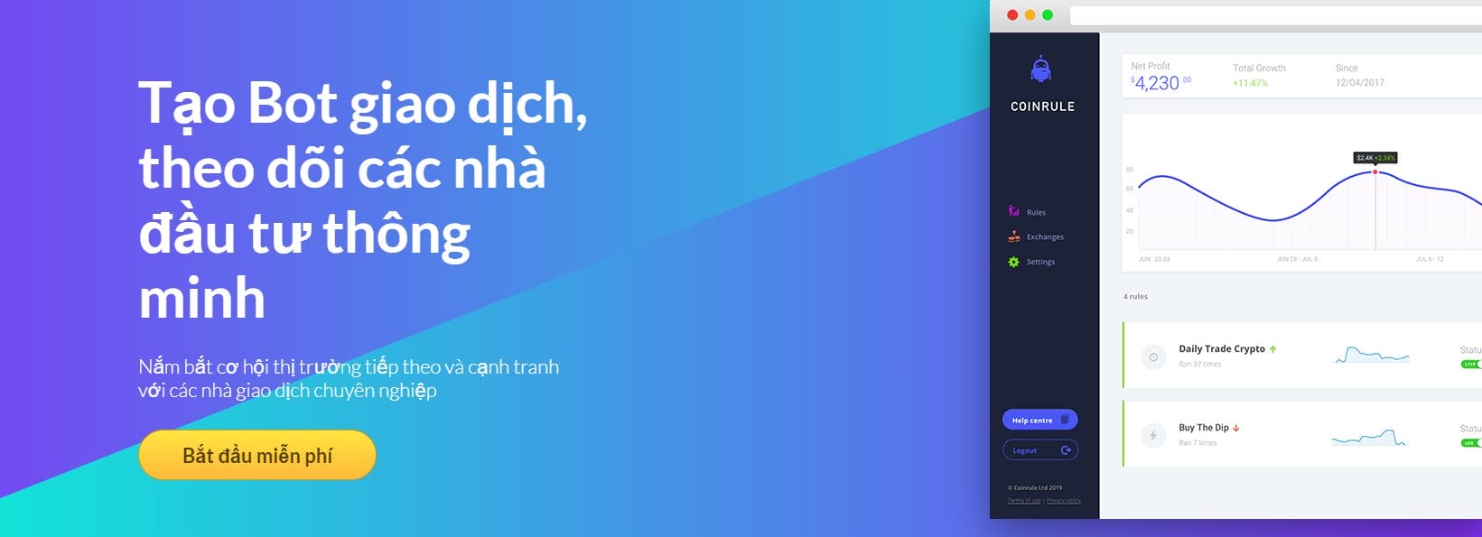 coinrule bot giao dịch