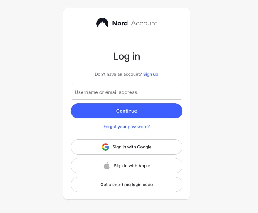 Đăng ký tài khoản NordVPN