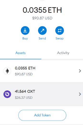 บัญชี MetaMask