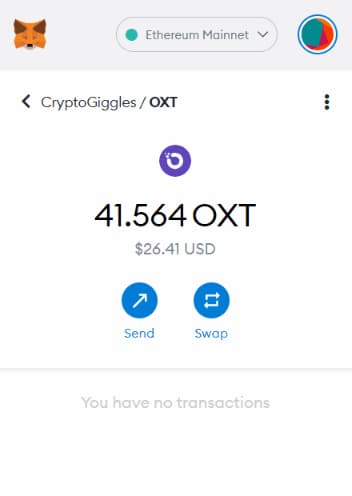 เพิ่มโทเค็นลงใน MetaMask