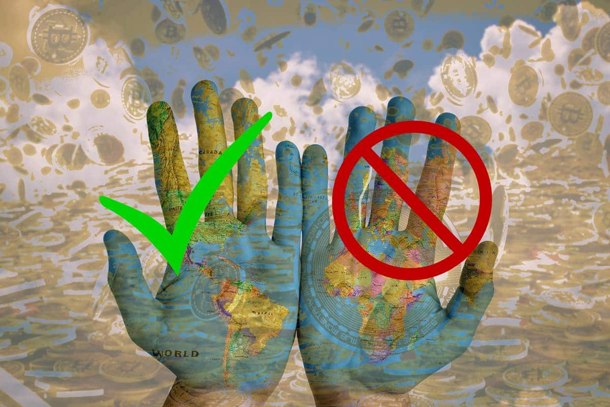 ประเทศที่ใช้ Bitcoin ในปี 2025 (และประเทศที่แบน Bitcoin)