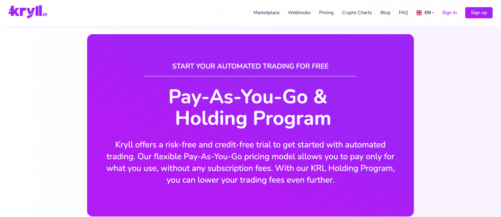 บอทเทรดคริปโต Kryll