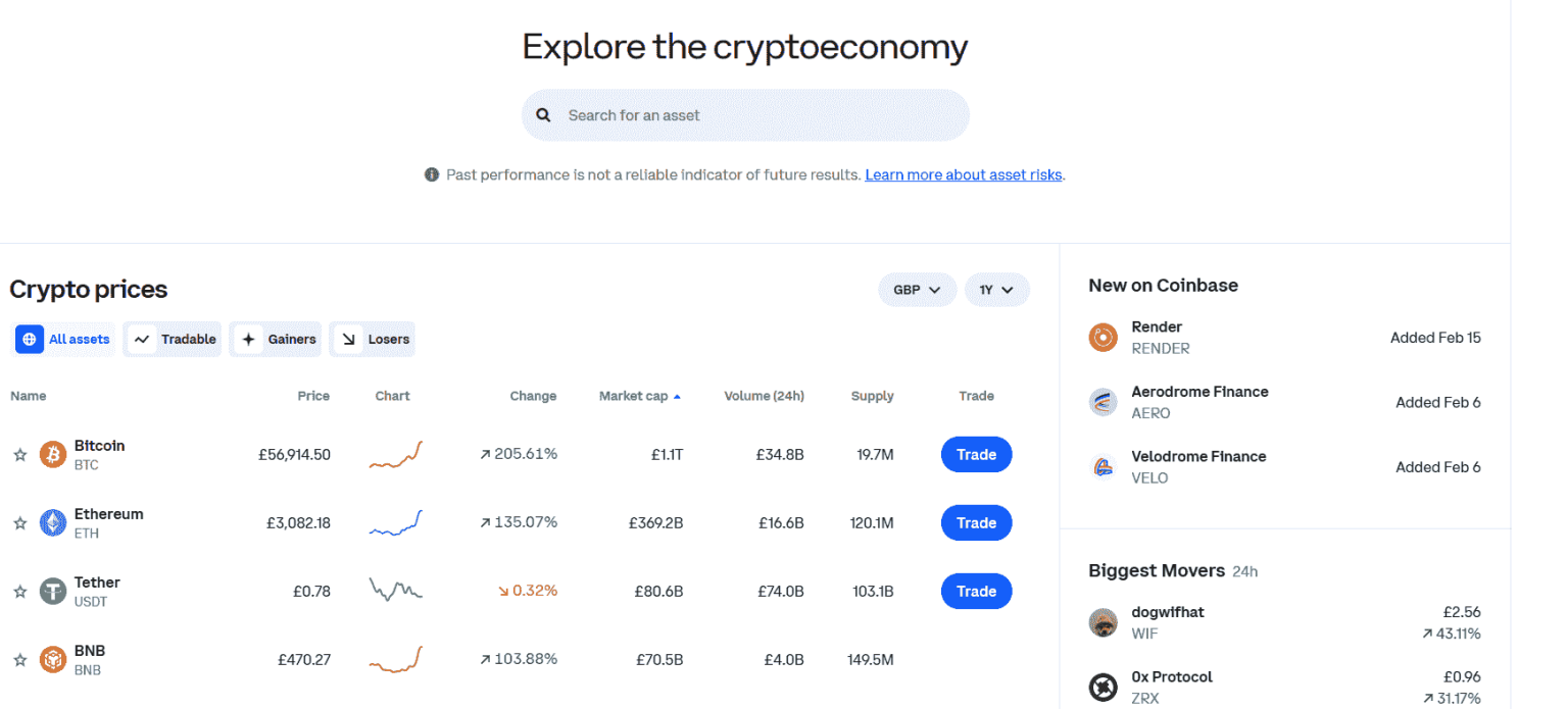 ประสบการณ์ผู้ใช้งาน Coinbase 